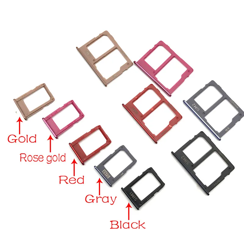

For Samsung Galaxy J6+ J610F J6 Plus/J4+ J415F J4 PLUS 2018 6.0 inch SIM Card Tray Slot Holder Adapter Accessories