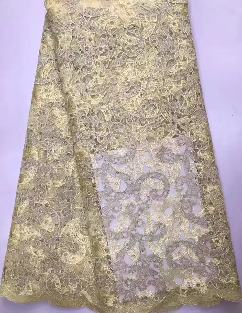 Newest Arrival Beautiful French Sequins Lace Fabric Fashionable Bright African for Party Dress D992 | Дом и сад
