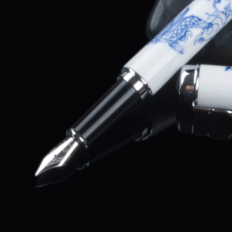 Высококачественная Роскошная перьевая ручка Jinhao 950 Dragon, керамические чернильные ручки для письма, 0,5 мм перо, офисные школьные принадлежности, подарок, caneta