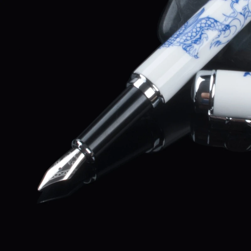 Высококачественная Роскошная перьевая ручка Jinhao 950 с драконом керамические