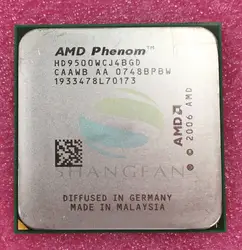 AMD Phenom X4 9500 четырехъядерный настольный процессор 2,2 ГГц HD9500WCJ4BGD Разъем Am2 +/940pin
