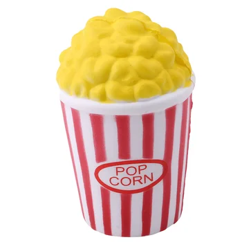 

Funny Creative Toys Squeeze Popcorn Cup Slow Rising Decompression Easter Phone Strap Toy Kids Novelty Simulation Toy Gift