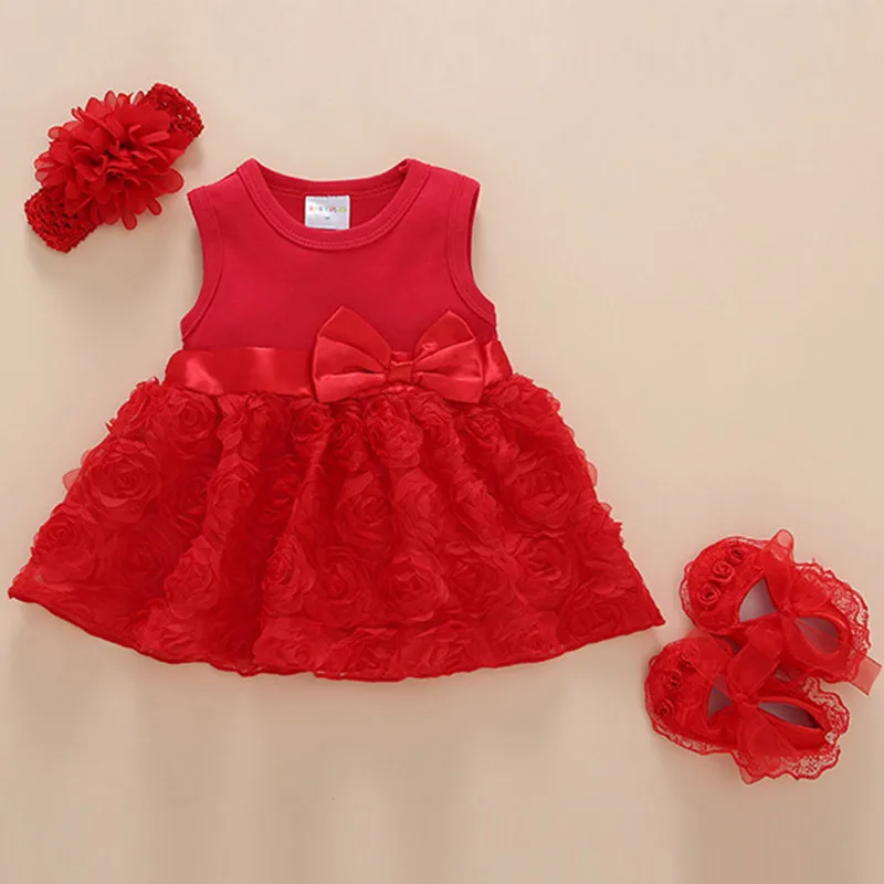 2018 New Born Baby Girls Infant Dress Summer Kids Party Birthday