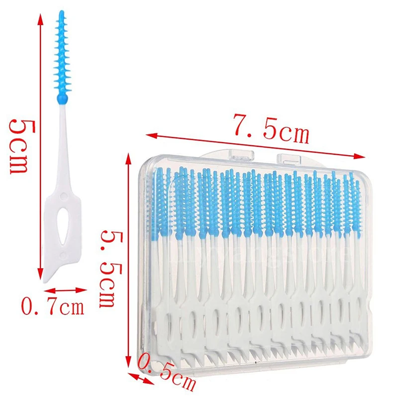 40 шт. зубы Массаж кисти Стоматологическая гигиена полости рта тонкий мягкий межзубные зубная щетка Палочки межзубные чистящие средства