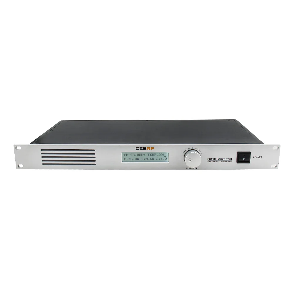 Профессиональный CZE T501 0 50 Вт регулируемый FM стерео передатчик радиостанция + GP2