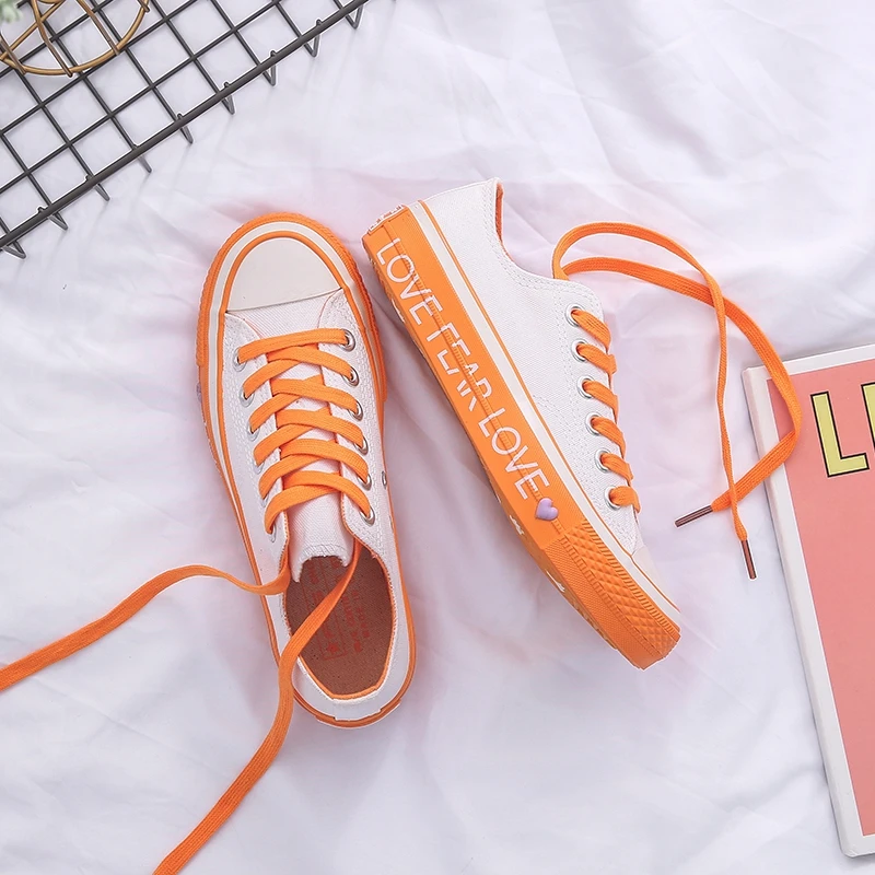 

New Arrival Sole Heart Shape Women Canvas Shoes Fashion Breathable Outdoor High Quality Female Casual Sneakers