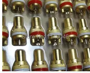 

rca connector 4PCS FIHI US high quality copper plated rca connector Block shakin amplifier audio signals Cinch seat