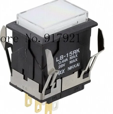 

[ZOB] LB15RKG01-5C05-JB imported from Japan nkk day open embedded illuminated push button switch LB-15RK --5PCS/LOT