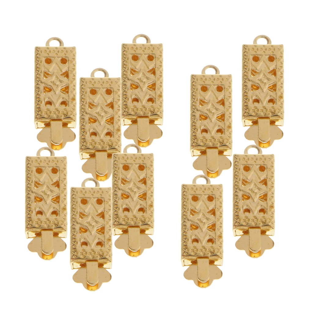 10pcs Metal Bracelet Necklace Jewellery Findings Connectors Box Clasps Buckles DIY Crafts Jewelry