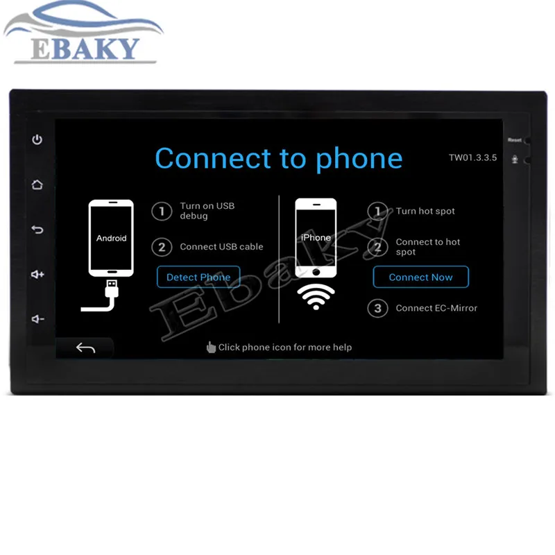 Clearance NaviTopia 1024*600 7inch 8 core RAM 2G ROM 32G Android 8.1 Car Radio player for 2Din Universal With Wifi/Maps 19