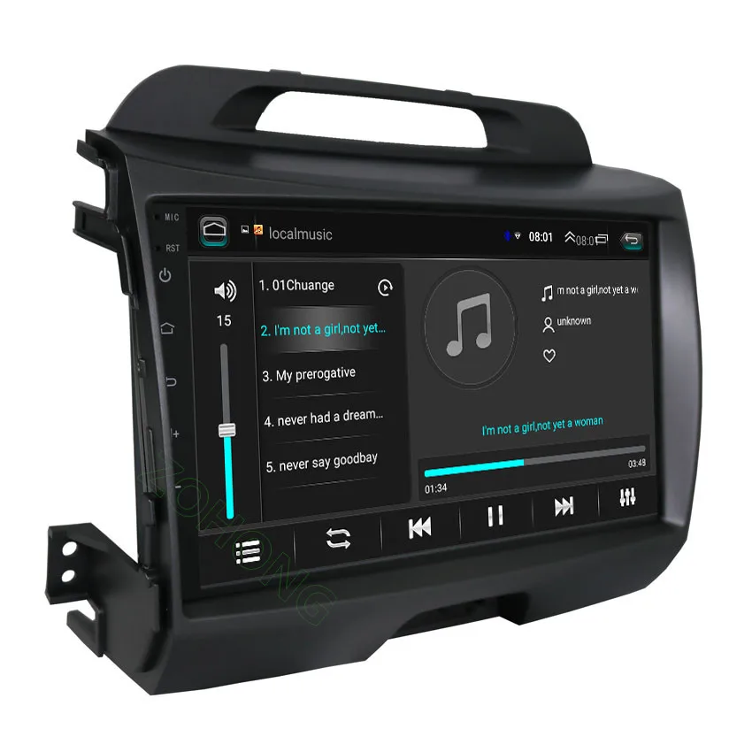 Flash Deal 2.5D 9 " Android8.1 Car multimedia DVD Player for KIA Sportage R 2011 2012 2013 2013 2014 2015 car radio gps navigation BT wifi 2