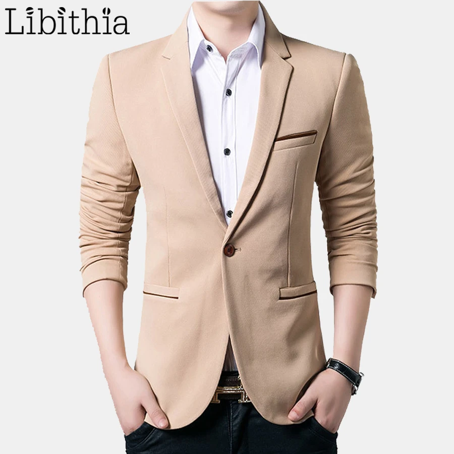 

Mens Wedding Dress Suit Blazers Single Button Slim Fit New Arrival Brand Clothing Plus Size 5XL Casual Coats Male Costume E469