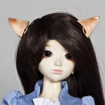 

[wamami] 785# Ooak Light Brown Ear Horn Magnetic 1/4 MSD&1/6 SD Dd AOD Doll BJD Dollfie