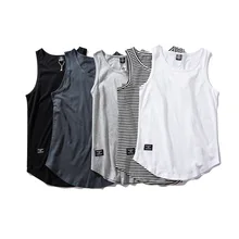 Свободная футболка без рукавов в стиле хип-хоп