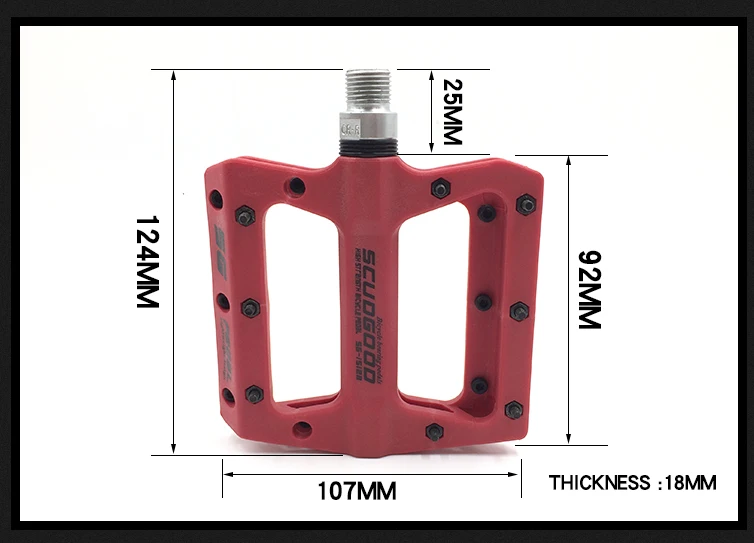 Высококачественные портативные горные педали для велосипеда нейлоновые волокна 4 цвета большие педали для велосипеда педали запчасти для велосипеда