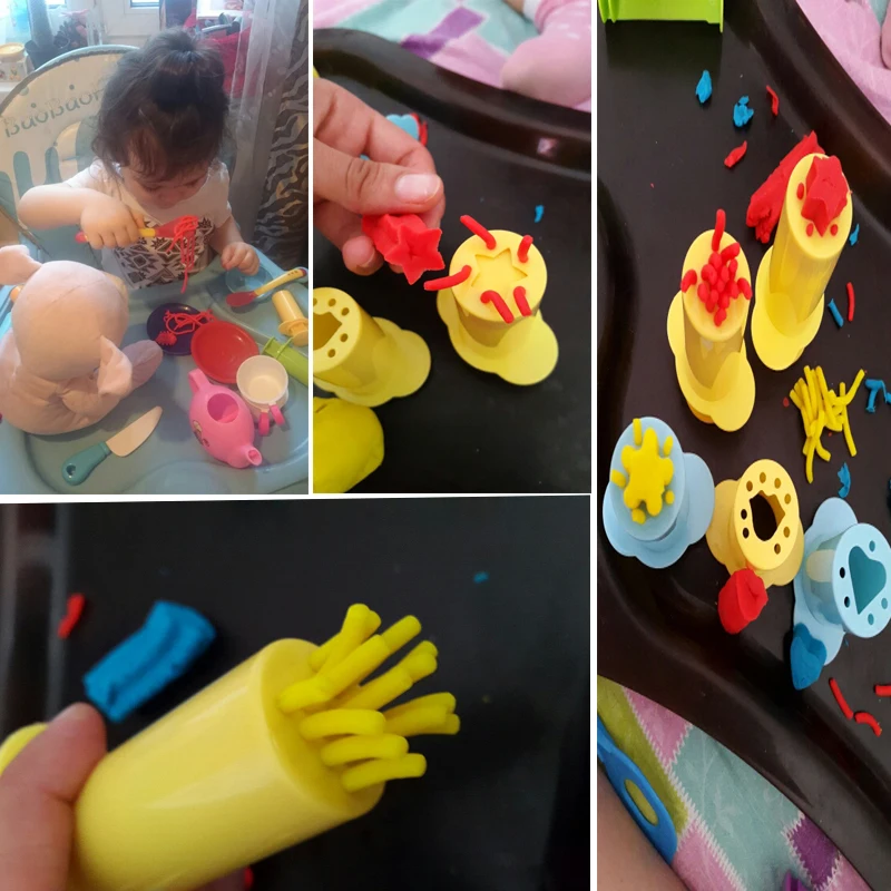 Цветной Пластилин Play-Doh модельный инструмент игрушки Креативные 3D инструменты для пластилина набор теста, глиняные формы Улучшенный набор, обучающие и обучающие игрушки