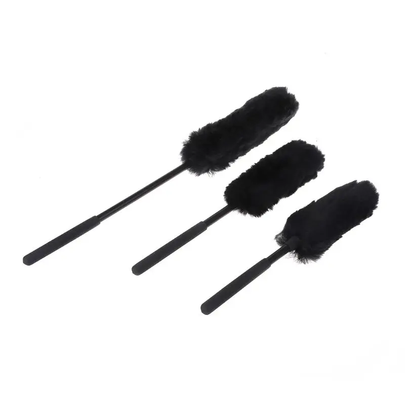 

Pack of 3 Wheel Woolies | Car Alloy Cleaning Brushes | Non - Scratch | M&W