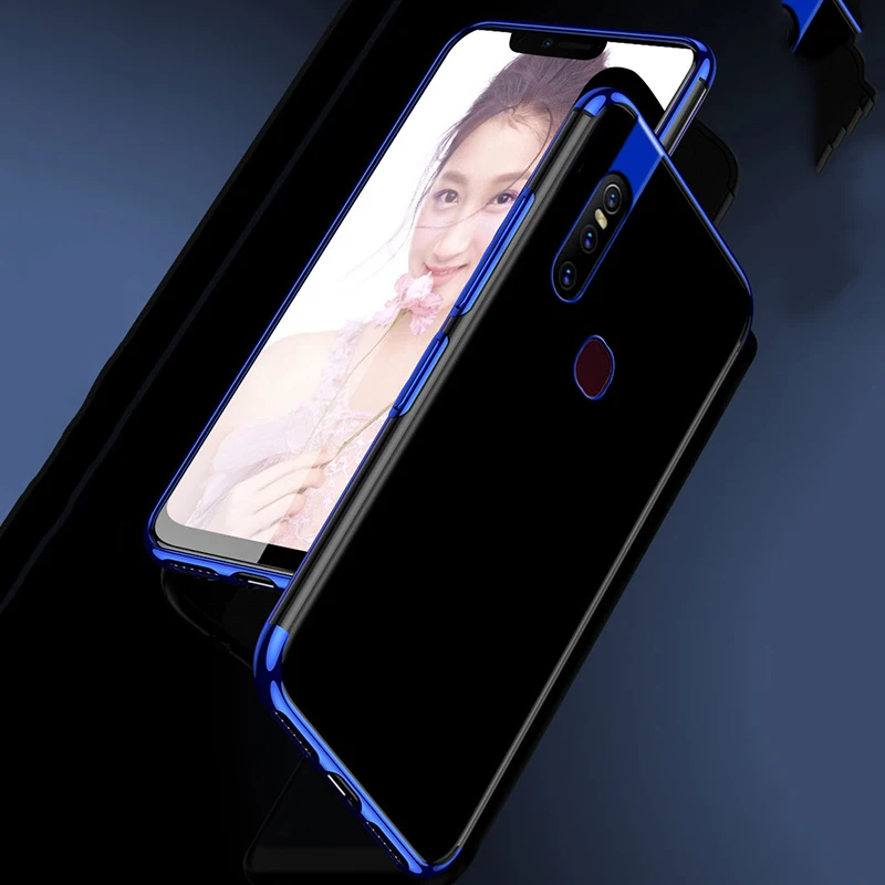 EXUNTON для Vivo V15 V15pro чехол бампер 15 Pro противоударный ультра тонкий прозрачный