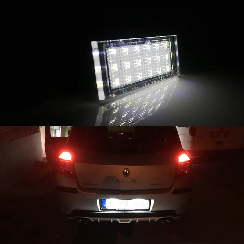 Gtinthebox 1 шт. Автомобильный светодиодный свет номерного знака для Renault Megane 2 Clio Laguna 2 Megane 3 Twingo Master Vel Satis Opel Movano лампы
