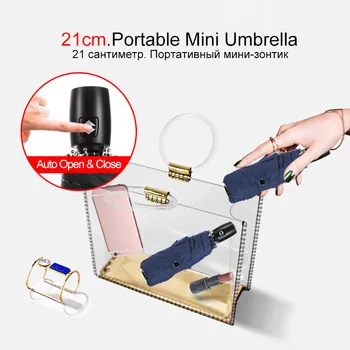

UV Protection Umbrella For Women Mini Pocket Automatic 5folding Umbrella Rain Women Travel Business Small Umbrellas Men Umbrella