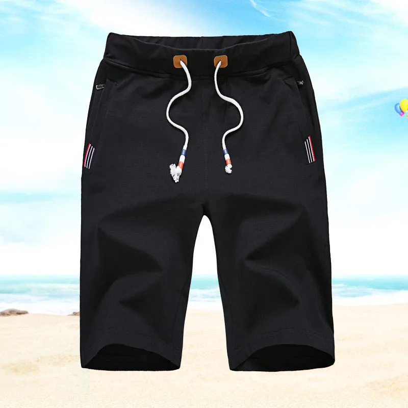 Cotton Shorts Men Summer Casual Beach Shorts Mens Solid Boardshorts High Quality Elastic Waist Fashion Shorts Male Plus Size 8XL