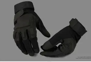 Спецназ США боевые бои половина пальцев перчатки мужские тактические анти-порезы Спорт на открытом воздухе Полный палец - изображение