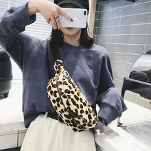 Женская модная сумка на пояс леопардовая имитация воды норка Bananka зимняя дорожная поясная сумка женская подиумная поясная сумка