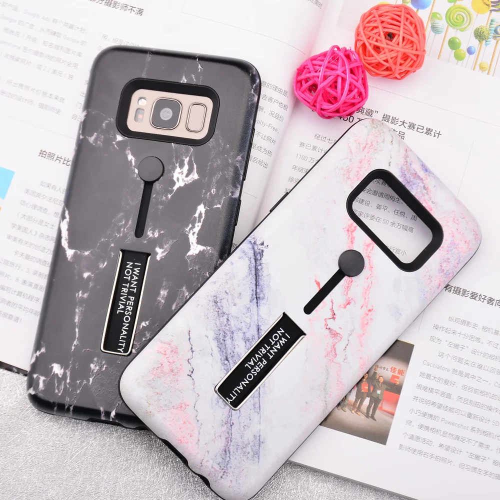 

Holder Case For Xiaomi Redmi Note 4 5 6 Pro S2 4A 4X 5 5A Cover Marble Pattern Cover For Xiaomi Mi A1 A2 Lite POCOPHONE F1 Case