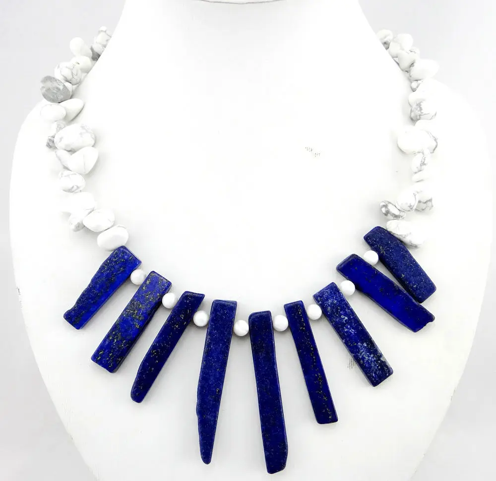 

huij 002112 RAW lapis lazuli Necklace Ladies Handmade Natural Jewellery