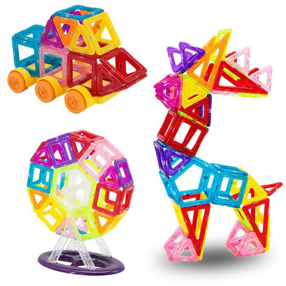 

16-64PCS Magnetic Building Blocks Mini Size Magnetic Designer Construction Set Model & Educational Toys For Kids Gift