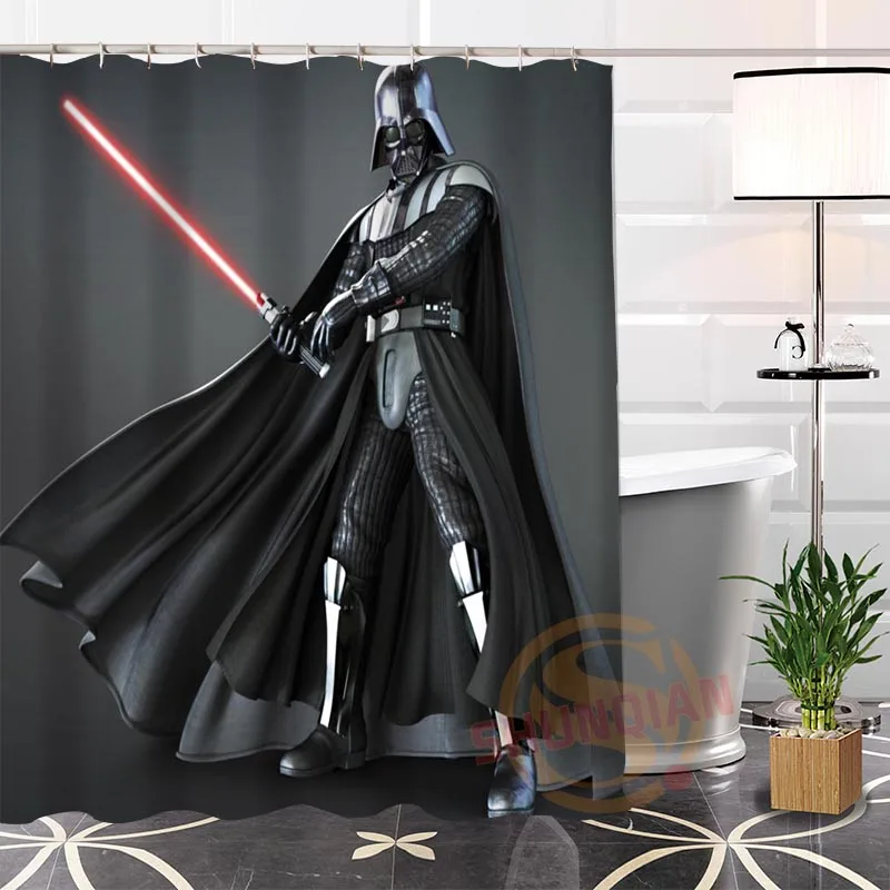100 Polyester Custom Popular Darth Vader2 Fabric Modern Shower