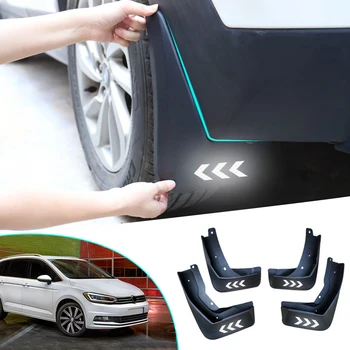 

For VOLKSWAGEN Touran 2010-2014/2016-2018 Car Mudflaps Reflective Fender Flares Splash Guards Mudguards auto Accessories 4Pcs