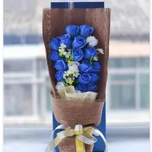 Романтическая Свадебная Роза для подружки невесты Жемчуг Искусственные цветы Свадебные букеты ручной работы отправить два маленьких flowe