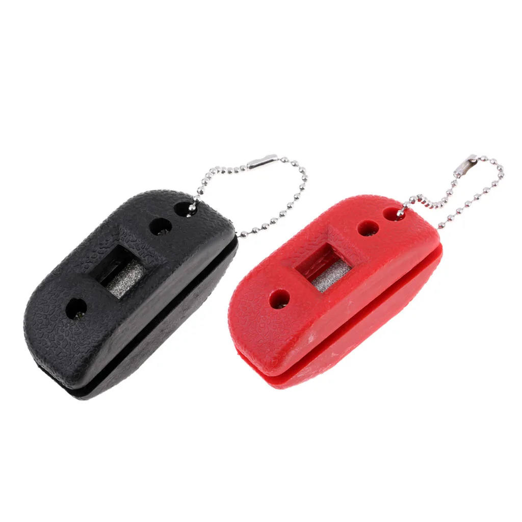 Set of 2 Compact Skate Blade Sharpener with Carry Pouch for Ice Hockey Player/Avid Skater