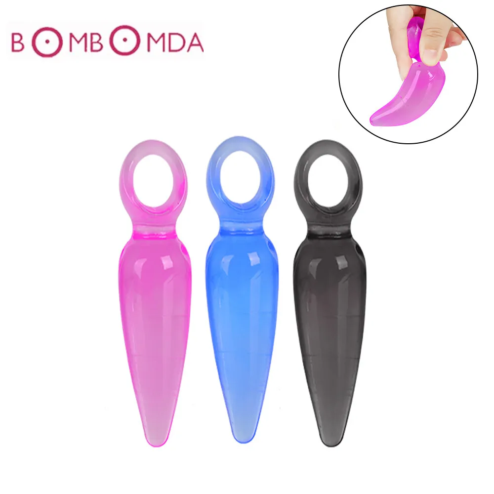 Silicone Anal Plug Vaginal Prostate Massager Butt No Vibration Sex Toys for Men Woman Gay Masturbation 3 Color | Красота и здоровье