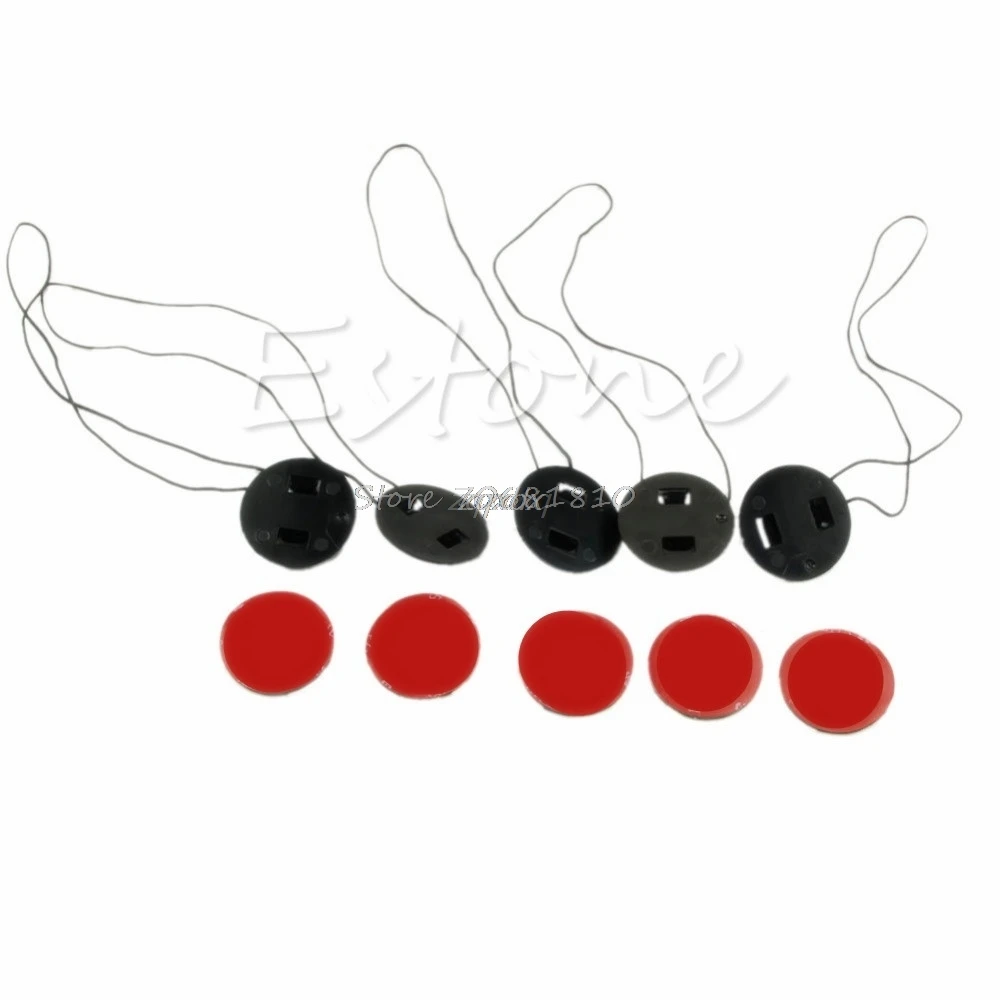 

5Pcs 3M Sticker Mount Insurance Tether Strap Safety Buckle For GoPro Hero 2 3+ 4 Z17 Drop ship