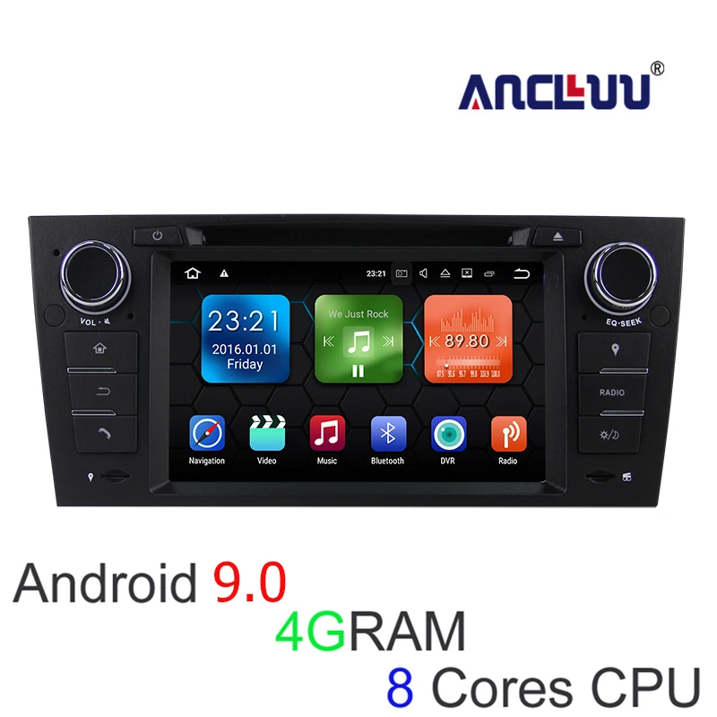 Top 4G RAM Android 9.0 Car DVD GPS Navigator For BMW 3 Series E90/E91/E92/E93 325i Car Radio stereo tape recorder bluetooth wifi 0