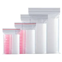 100pcs/lot Zip Lock Plastic Bags Clear Resealable Food storage bags Transparent Opp Plastic Bags Self Adhesive Jewellery Making 1