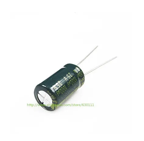 Бесплатная доставка 100 шт. 1000uF25V 10*20 мм 1000 мкФ 25В EleHigh frequency ctrolytic конденсатор |