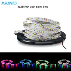 5 м Светодиодная лента 3528 2835 DC12V 60led/M светодиодная световая лампа Водонепроницаемая RGB Белая теплая белая синяя зеленая красная лента