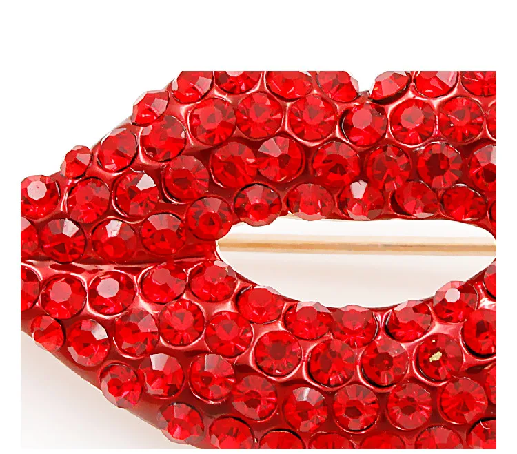 MIEG сексуальные красные броши в виде губ для женщин Bijoux хиджаб булавки прекрасные ювелирные изделия Головные уборы Аксессуары