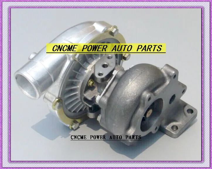 TURBO T3 T4 T3T4 TO4E 5 bolt AR .63 comp AR .50 no wastegate water cooled Turbocharger For Universal Cars 170-155kW- (2)