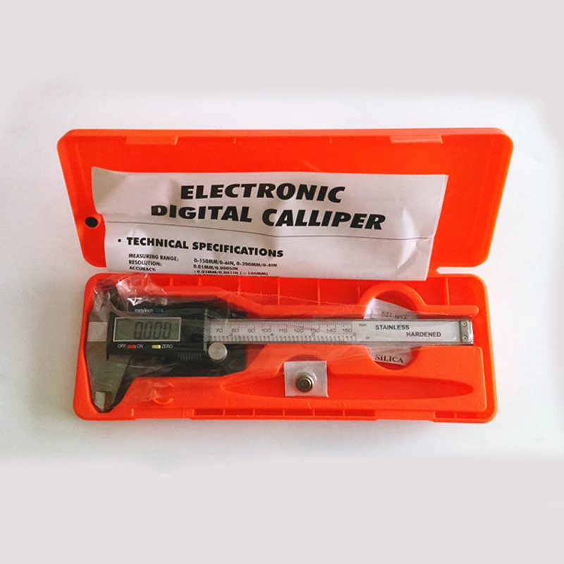 0 150mm Vernier Caliper with Digital Readout Stainless Steel Accurately