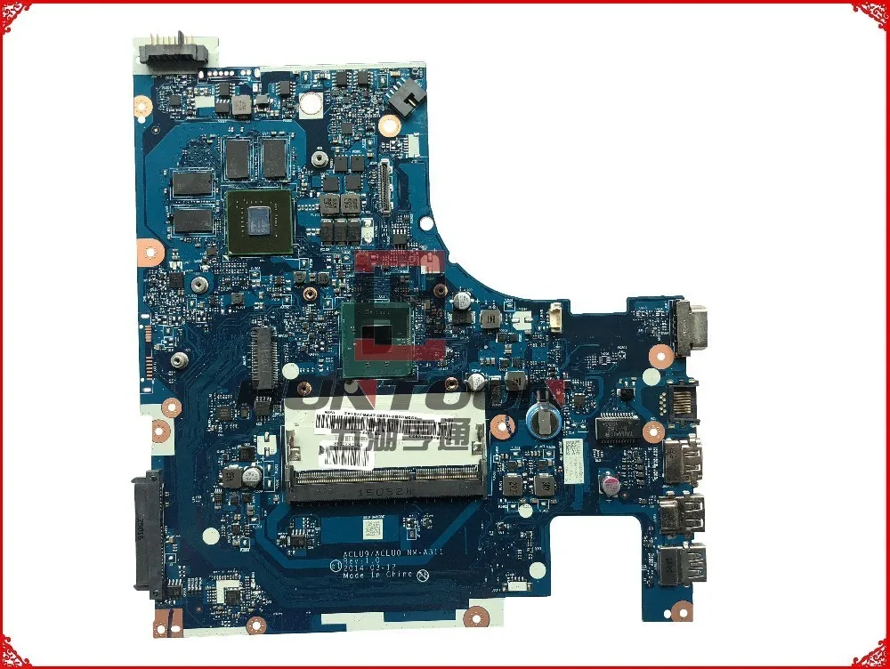 FRU:5B20G91625 материнская плата для Lenovo ноутбука ACLU9/ACLU0 G50-30 SR1YJ N2930 DDR3L 100% полностью