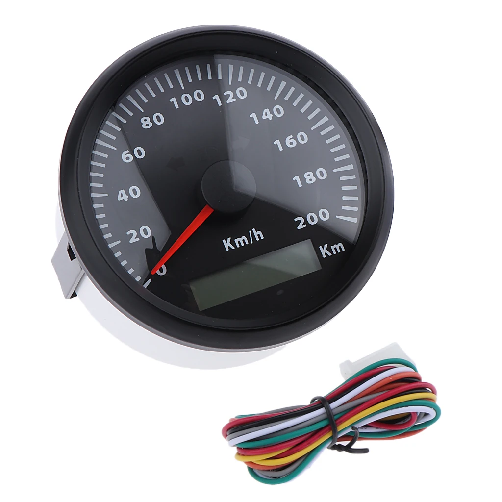 85mm 200km/h Retro Motorcycles Universal Mini Stainless Steel Mechanical Odometer Speedometer Mash Waterproof 