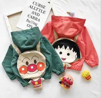 

2019 new children's spring and autumn coat ins boys and girls spring baby cartoon bag coat tide children's clothing