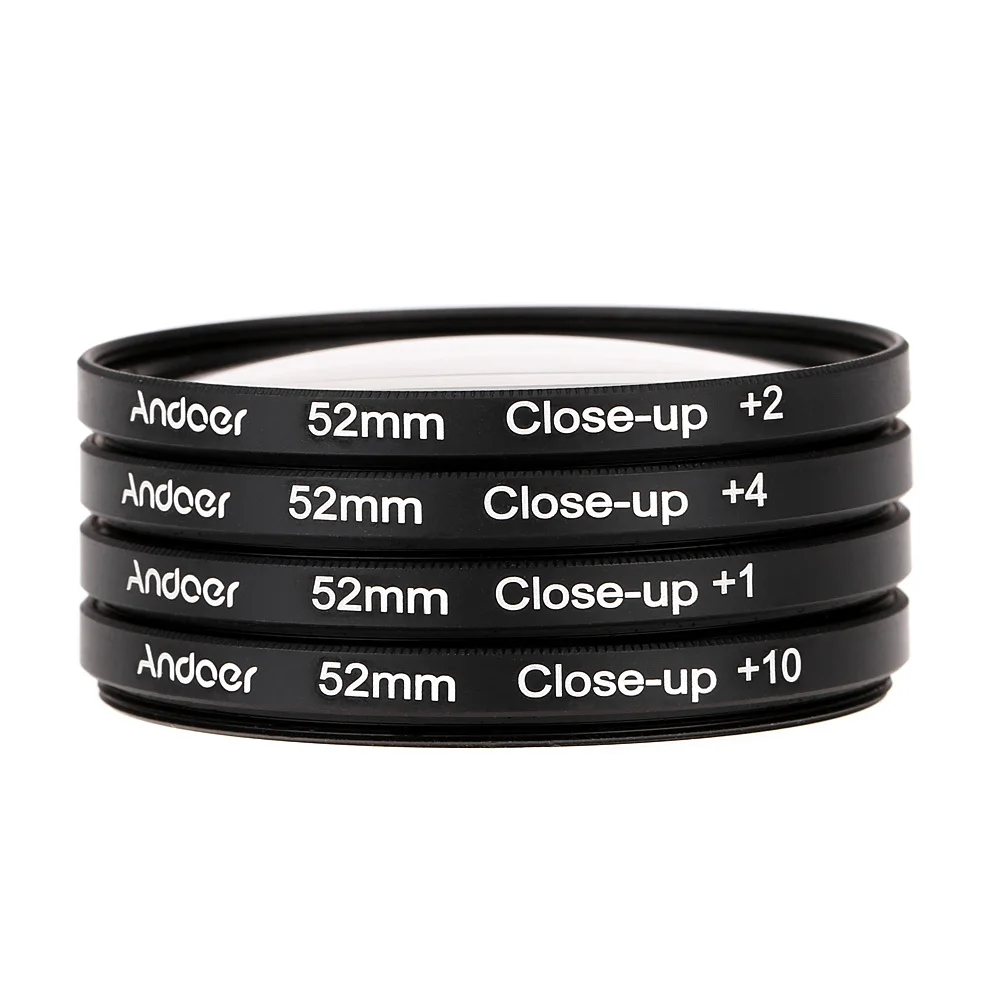 55mm Macro Close Up 1 2 4 10 4pcs lot font b Lens b font Filter