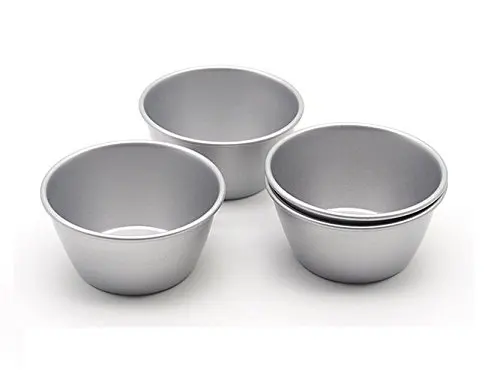 

Pack of 8 Individual Molds/ Chocolate Molten Pans/ Pudding Cups/ Raspberry Souffle Pot Pie Darioles Ramekins/ Brownies Tumblers