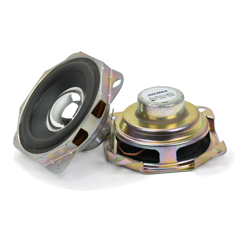 AIYIMA 2Pcs 2.75inch Audio Speaker 4Ohm 15W Uplifting Angle Neodymium Magnetic Full Range Speaker DIY