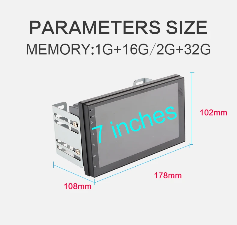 Радио кассетный плеер 2din android automagnitol ram 2G+ rom 32G gps навигация wifi без dvd BT DAB FM Автомагнитола 2 din